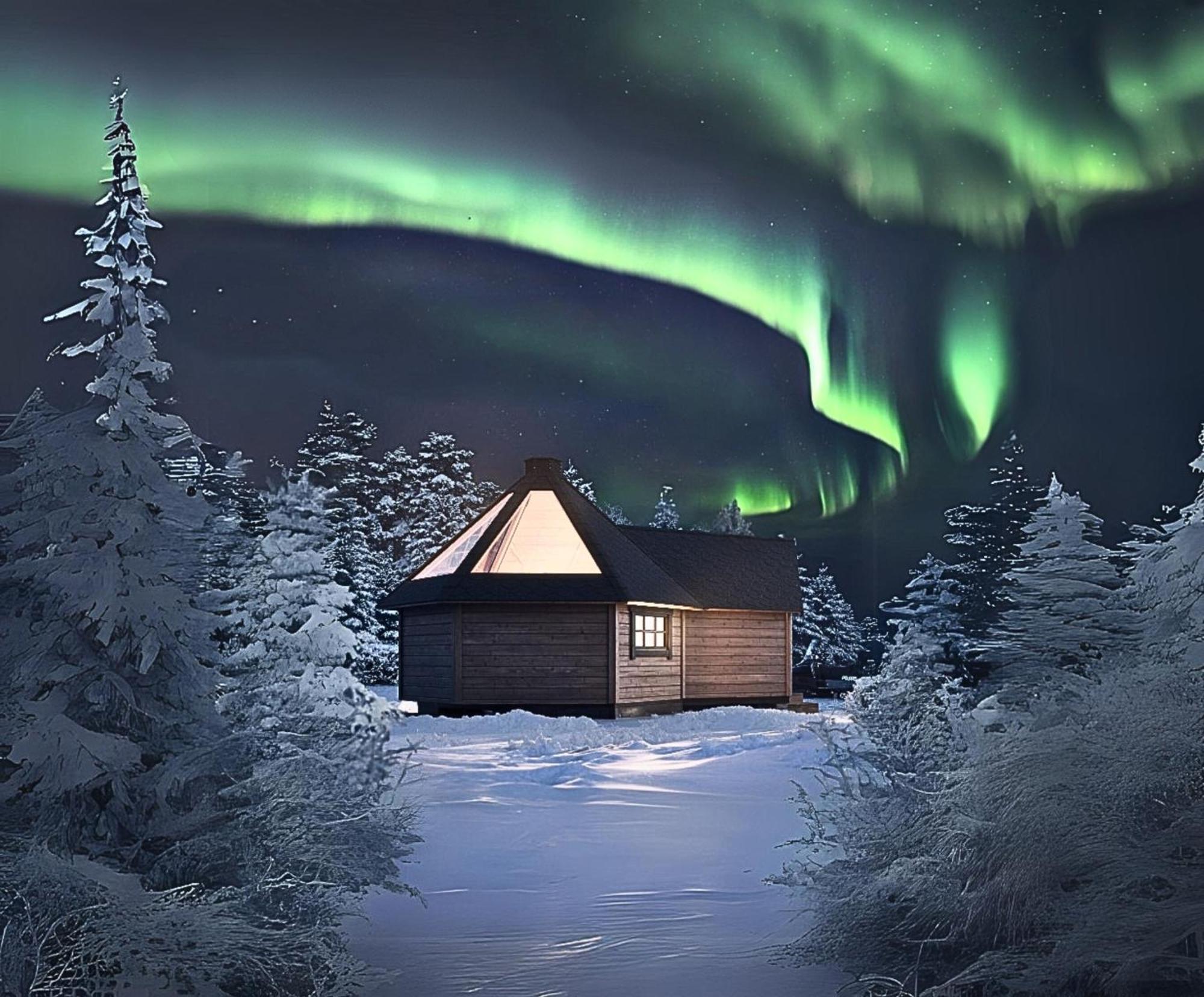 Villa Skog Aurora Igloos Kalix Exterior foto